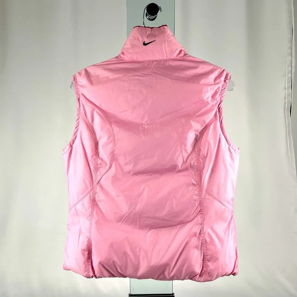 Nike Therma-FIT Puffer Vest Magenta/Light Pink Reversible Women’s Size Medium - Picture 4 of 16